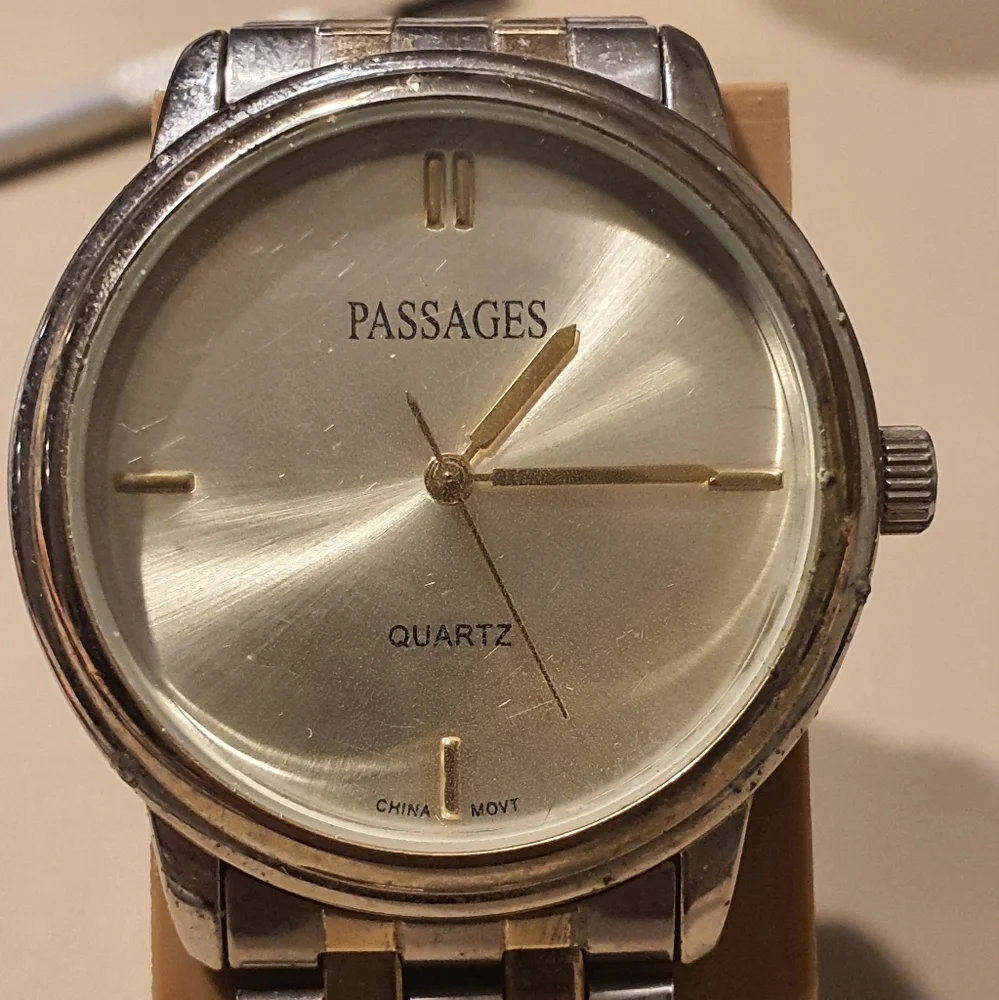 10/$20 Passages Silver/Goldtone Stainless Steel Men's Watch